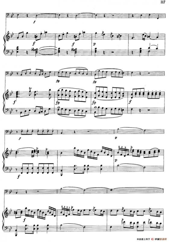 降B大调协奏曲（大管+钢琴伴奏）