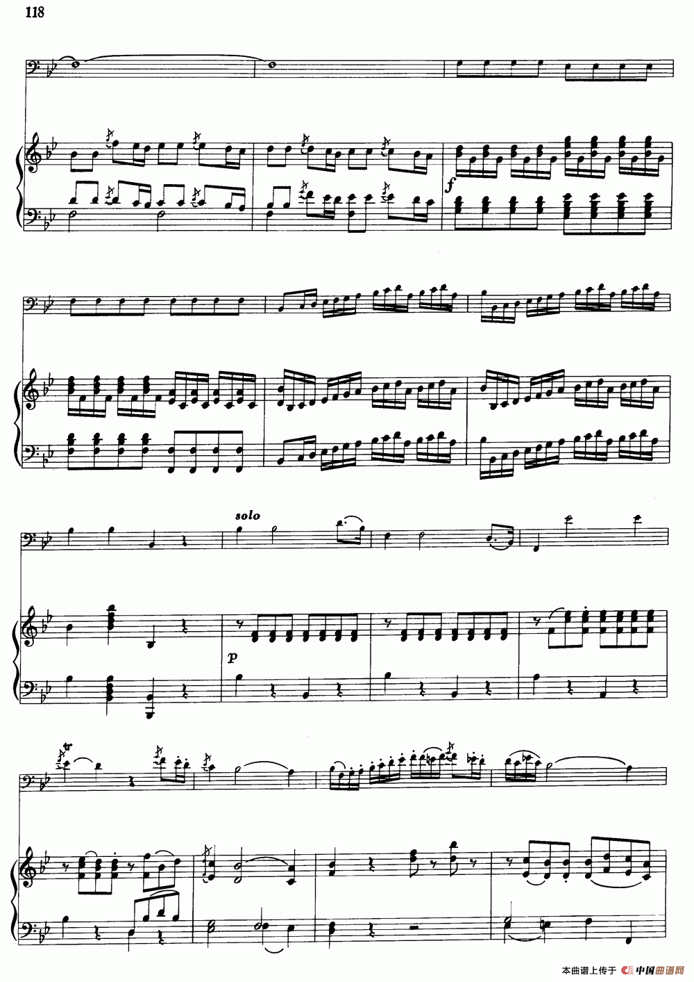 降B大调协奏曲（大管+钢琴伴奏）