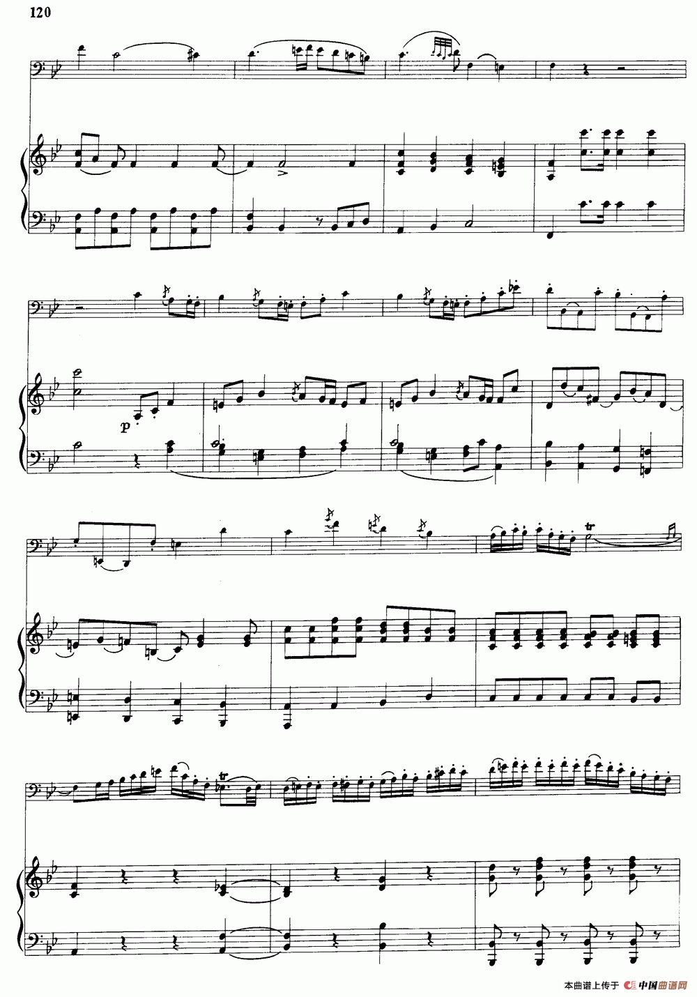 降B大调协奏曲（大管+钢琴伴奏）