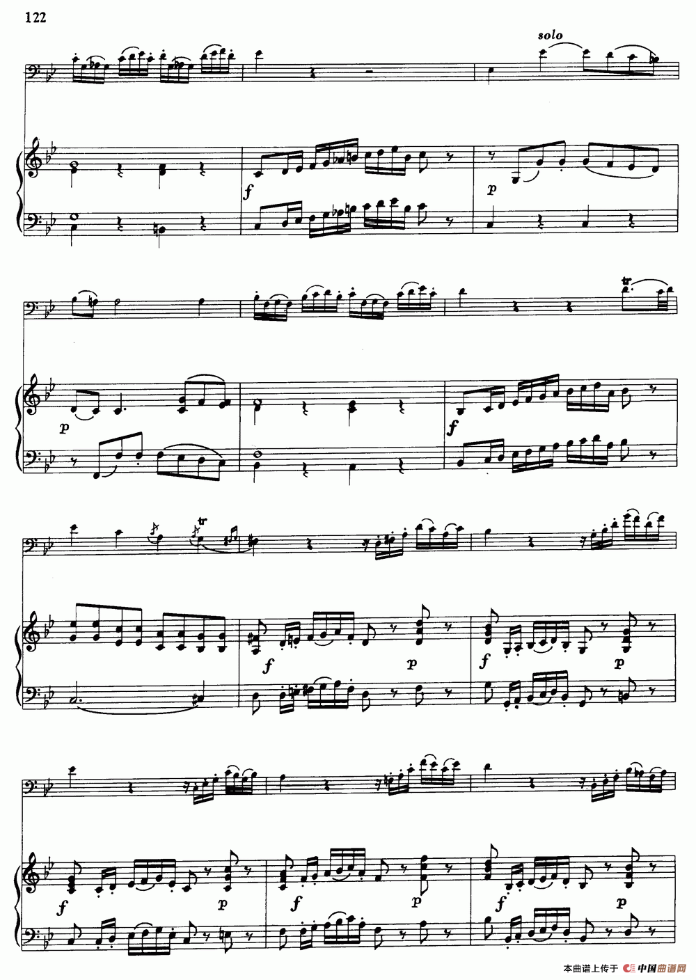 降B大调协奏曲（大管+钢琴伴奏）