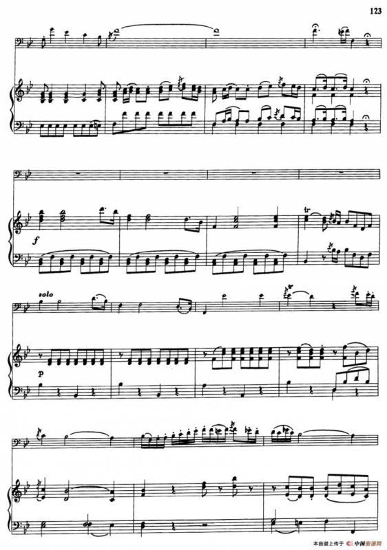 降B大调协奏曲（大管+钢琴伴奏）