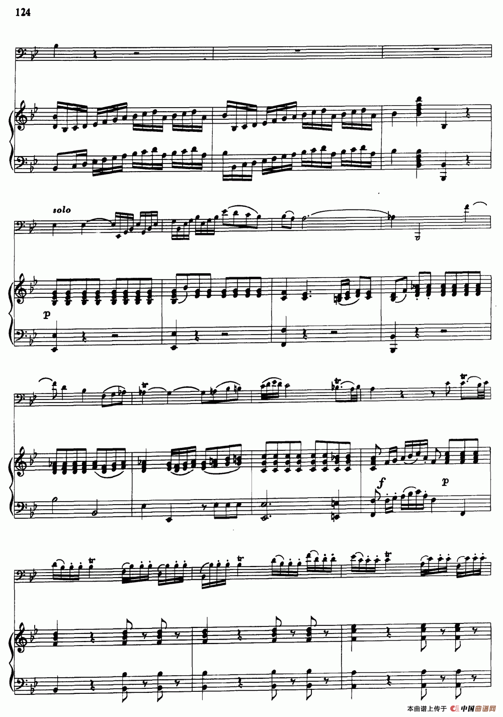 降B大调协奏曲（大管+钢琴伴奏）