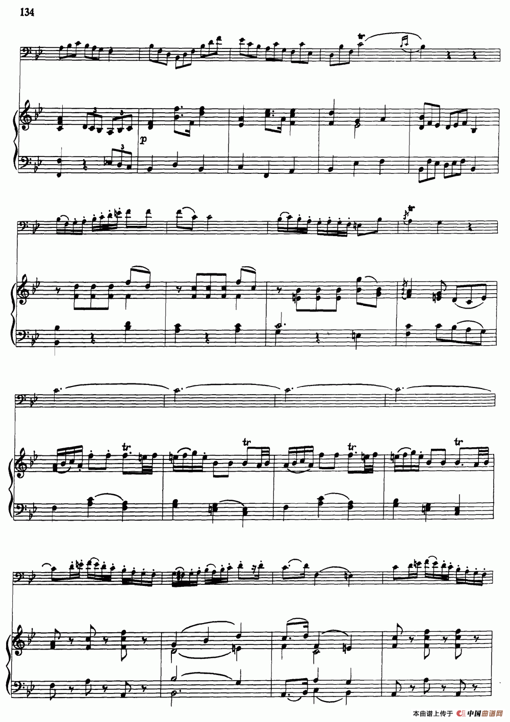 降B大调协奏曲（大管+钢琴伴奏）