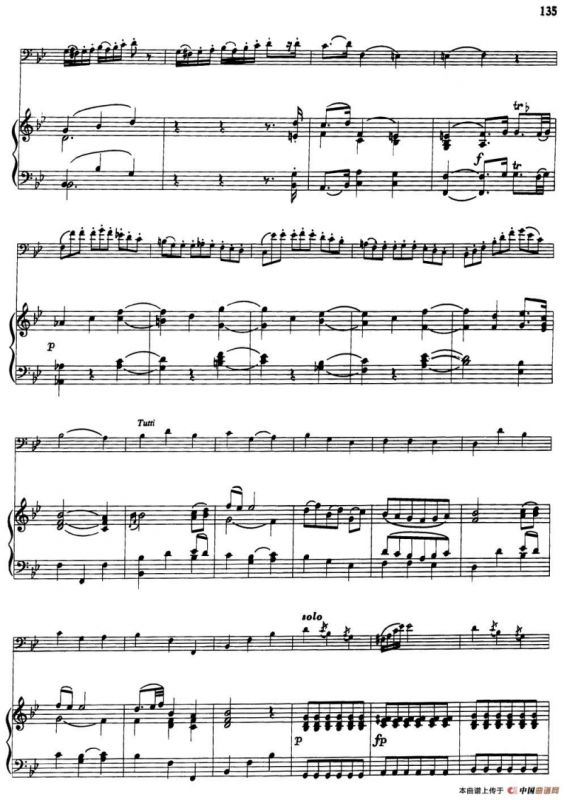 降B大调协奏曲（大管+钢琴伴奏）