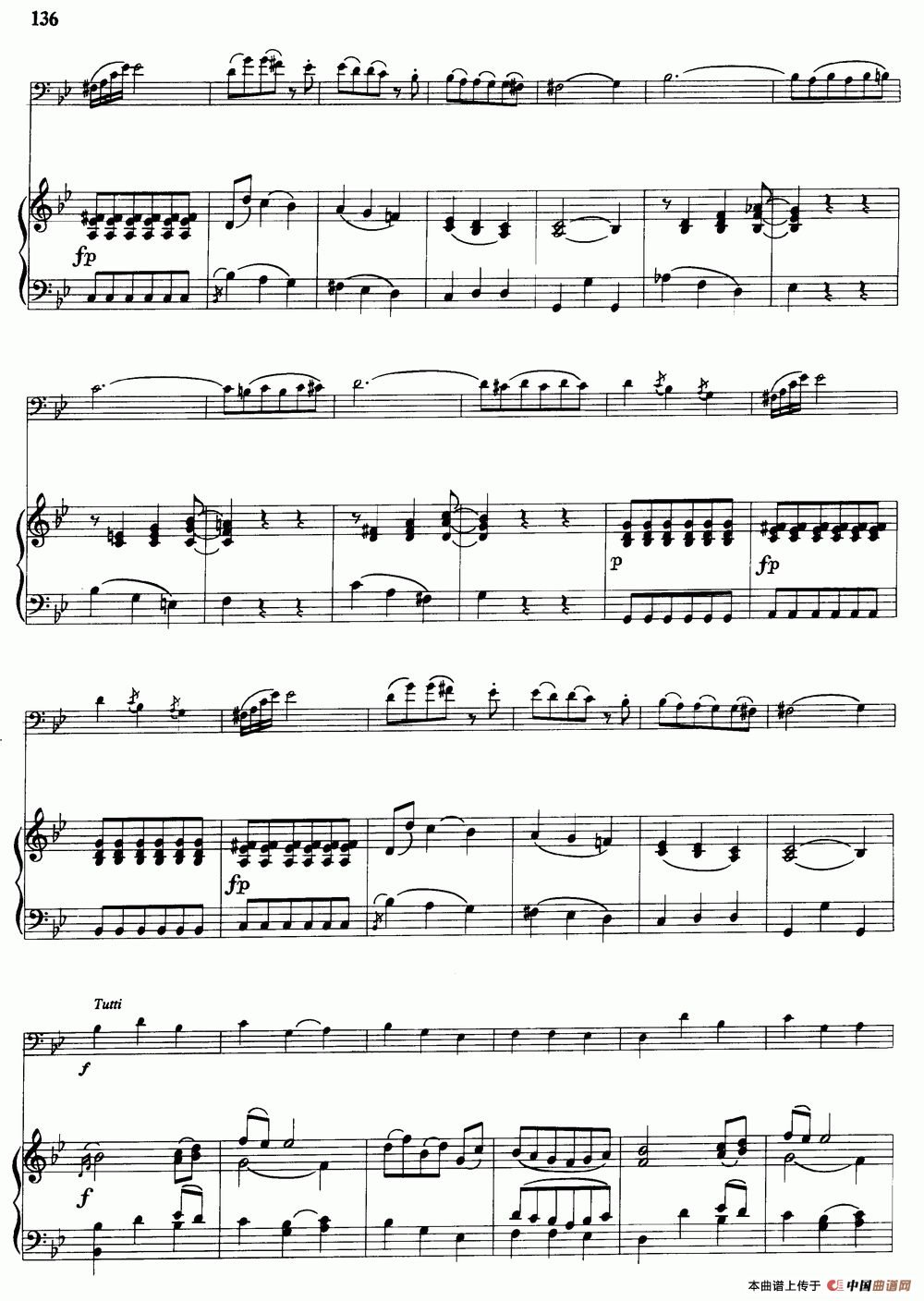 降B大调协奏曲（大管+钢琴伴奏）