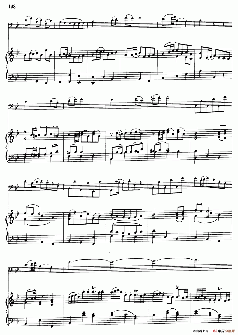 降B大调协奏曲（大管+钢琴伴奏）