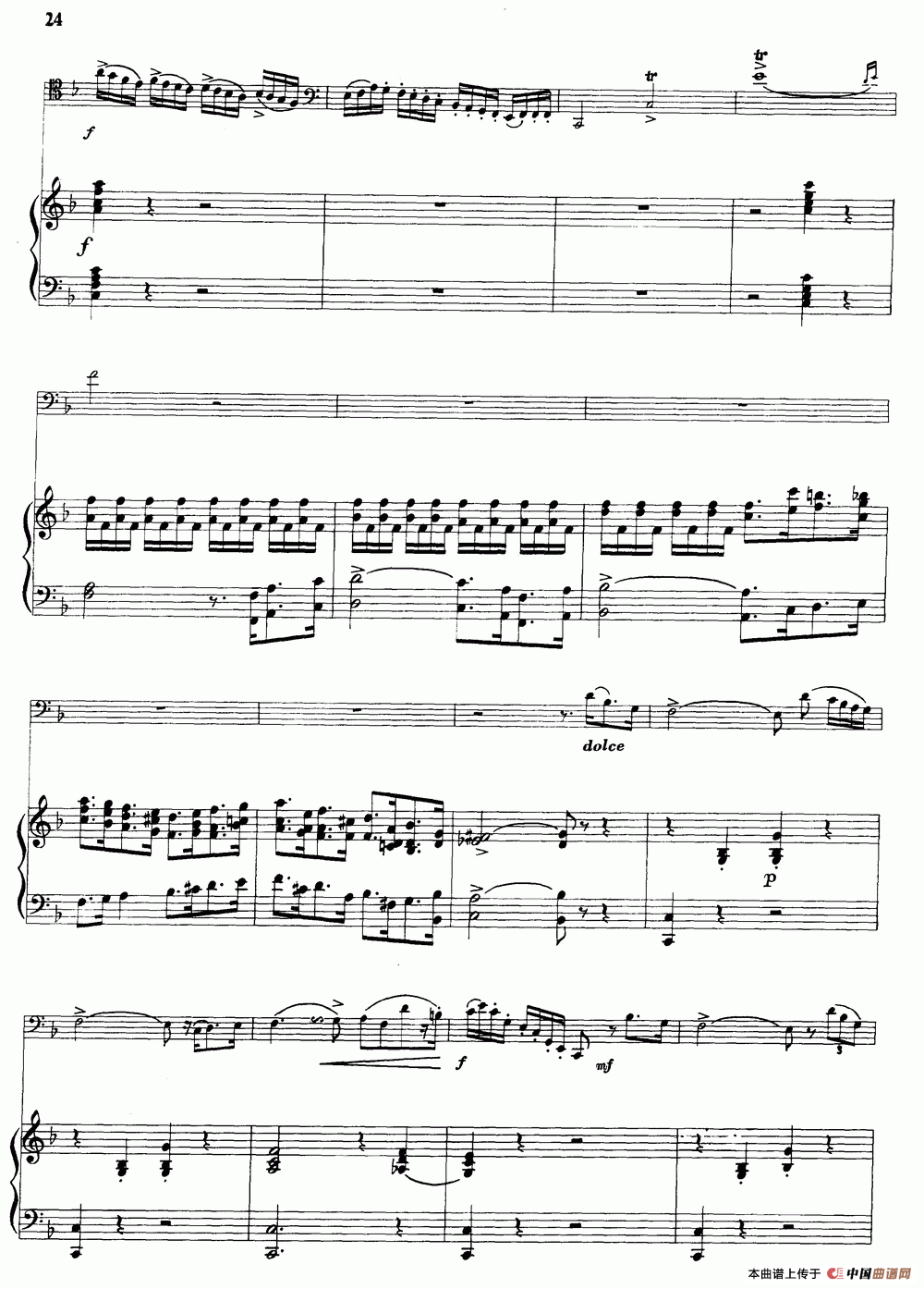 F大调协奏曲（大管+钢琴伴奏）