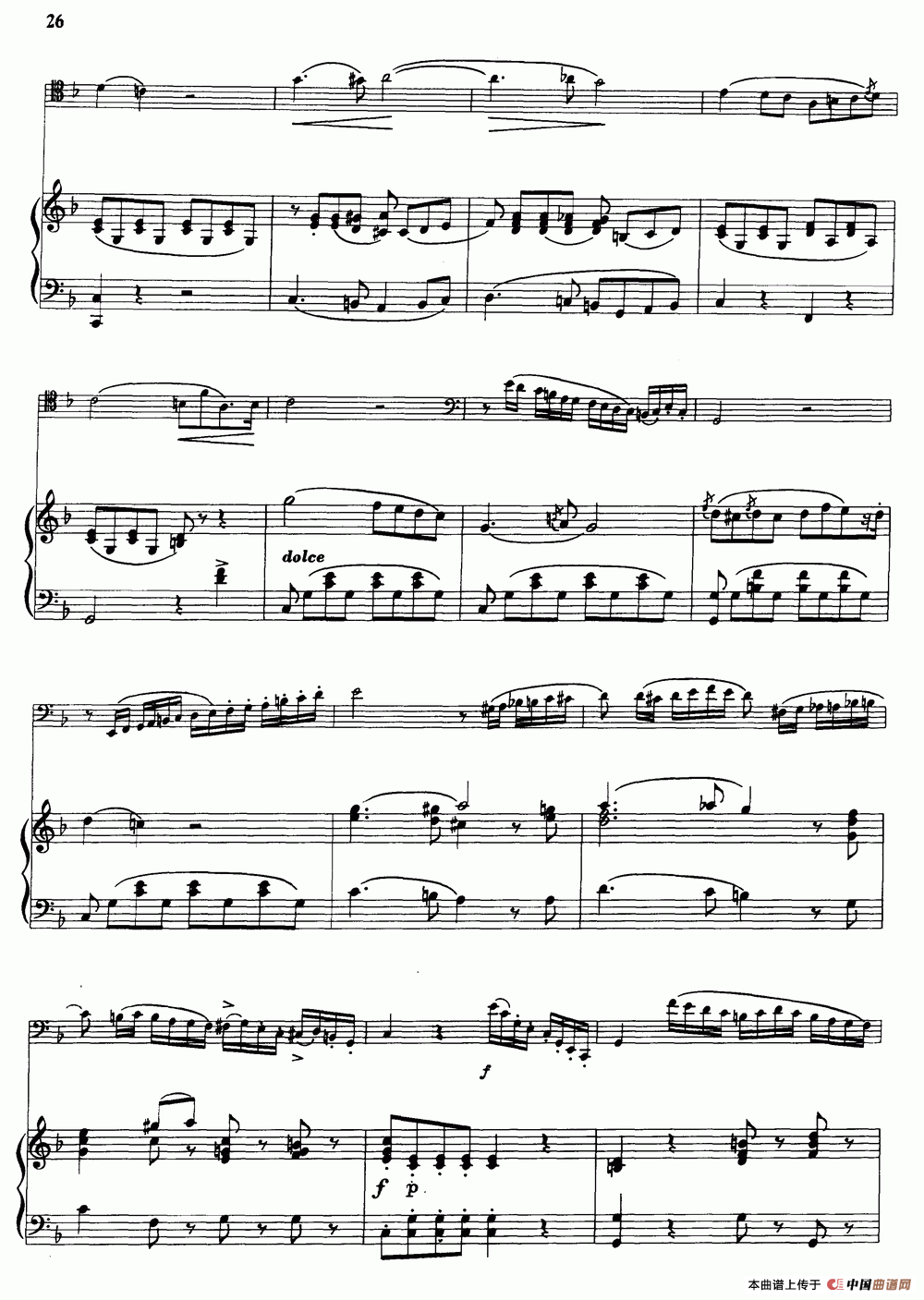 F大调协奏曲（大管+钢琴伴奏）