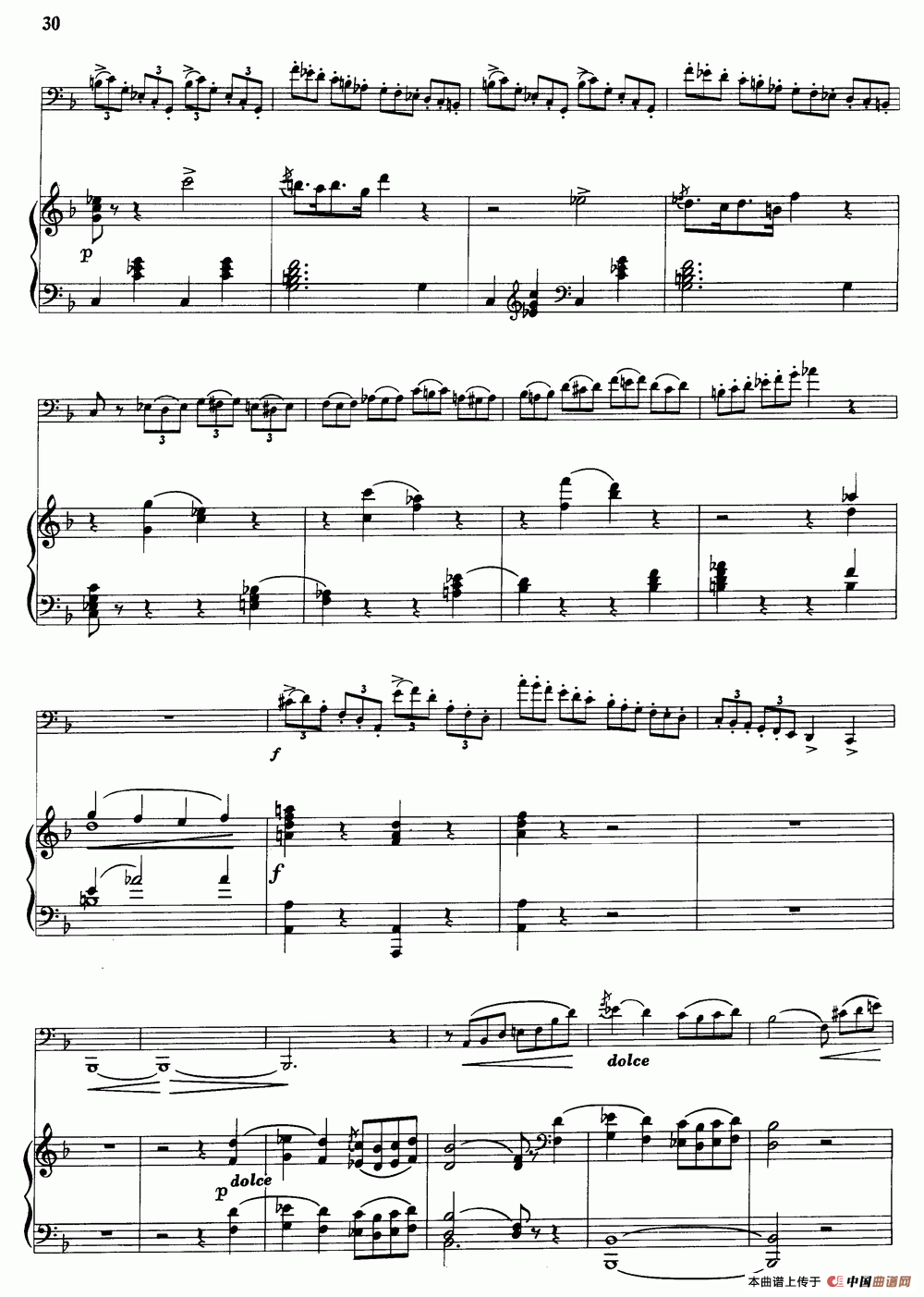 F大调协奏曲（大管+钢琴伴奏）