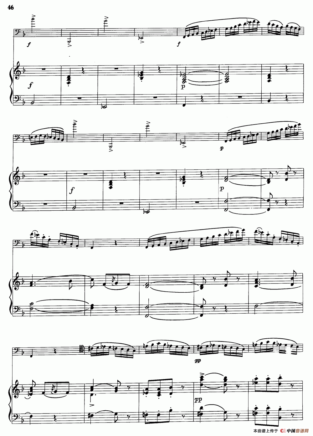 F大调协奏曲（大管+钢琴伴奏）