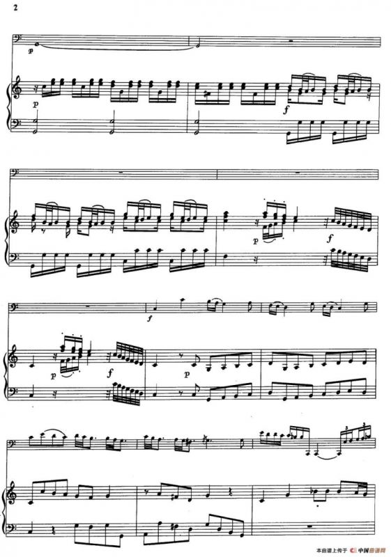 C大调协奏曲（大管+钢琴伴奏）