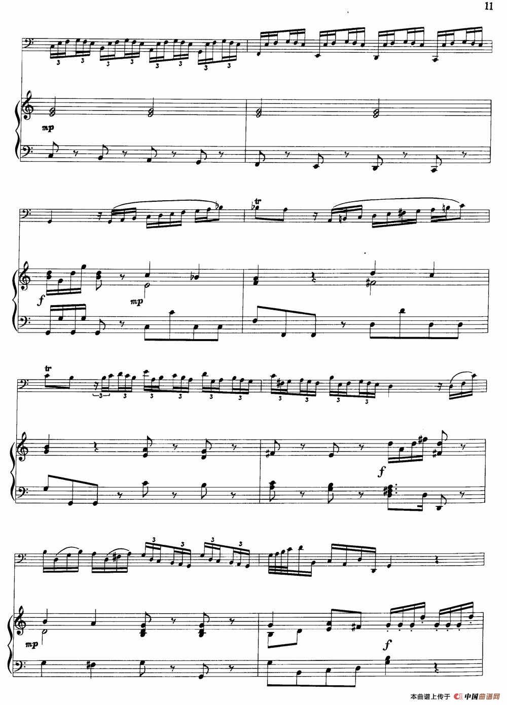 C大调协奏曲（大管+钢琴伴奏）