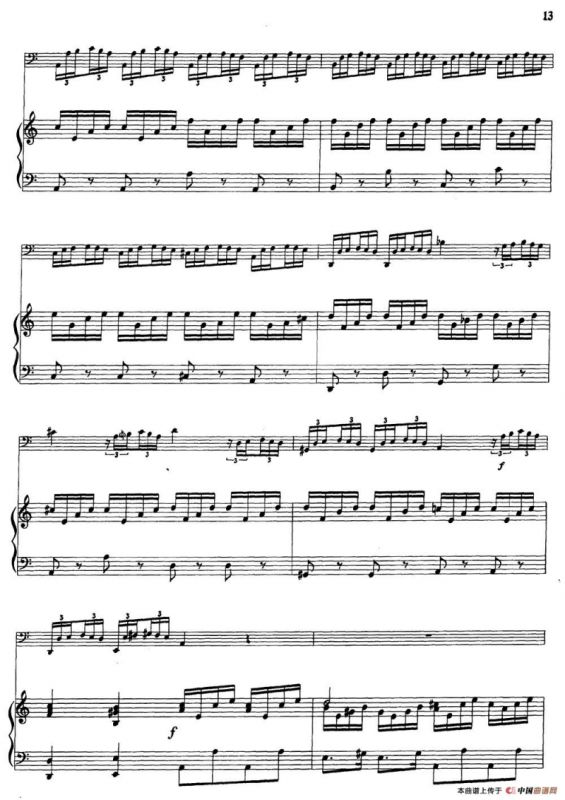 C大调协奏曲（大管+钢琴伴奏）