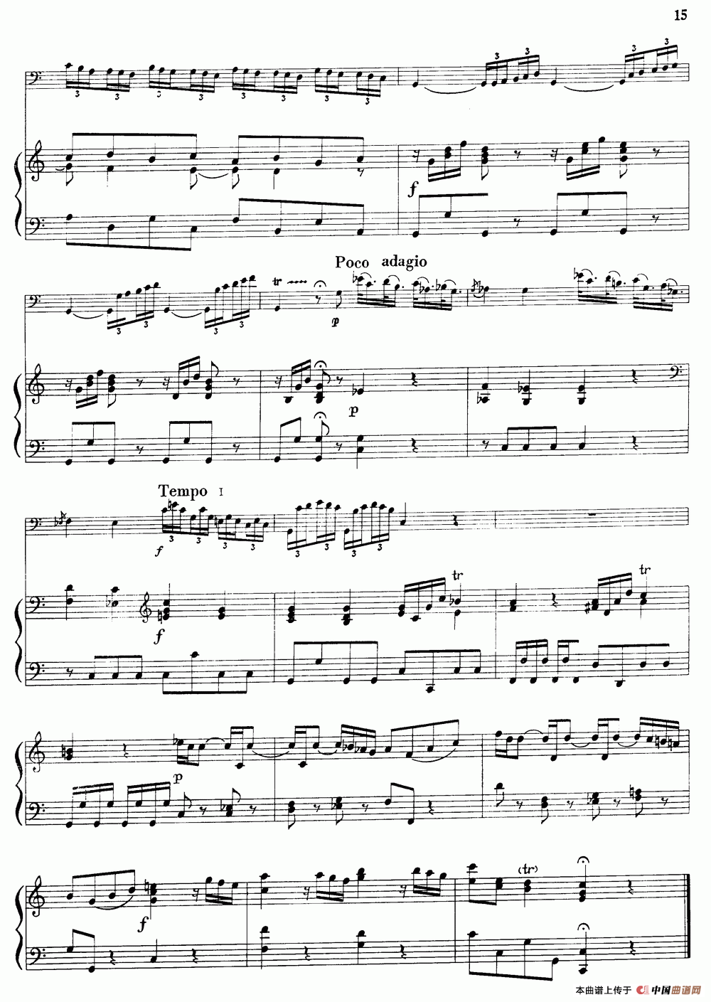 C大调协奏曲（大管+钢琴伴奏）