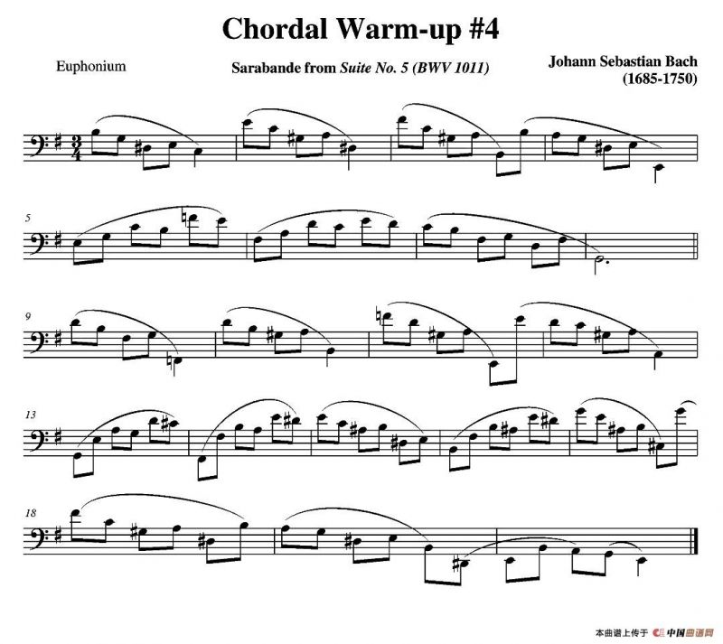 Chordal Warm-up - Euphonium（大号练习教材选曲）