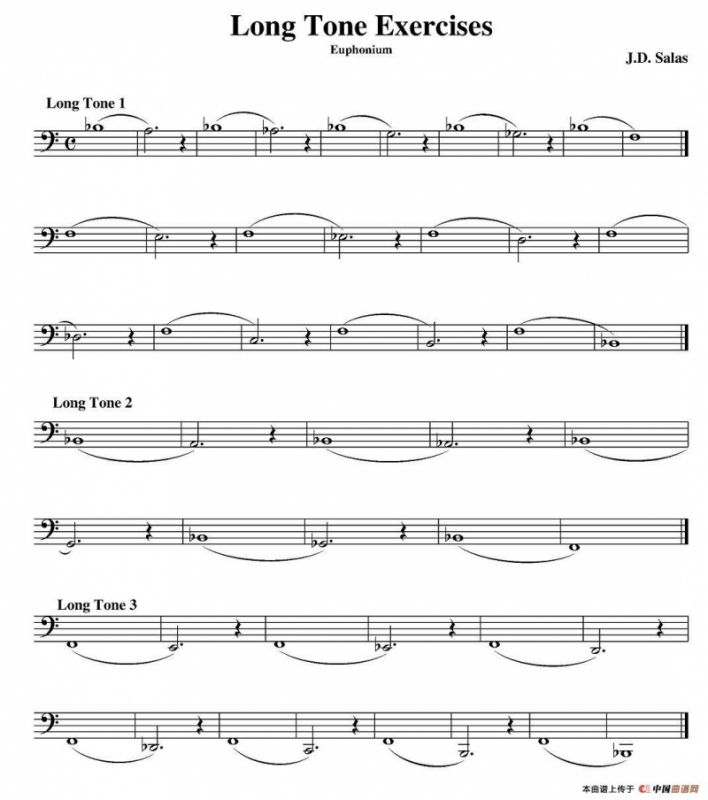 Long Tone Exercises-Euphonium（大号练习教材选曲）