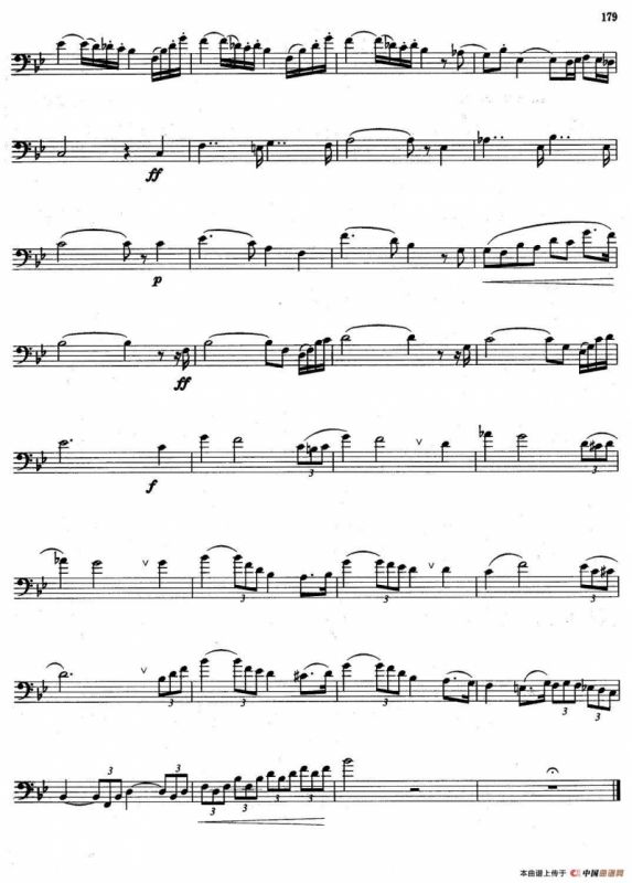 A组乐曲：音乐会乐曲（长号）