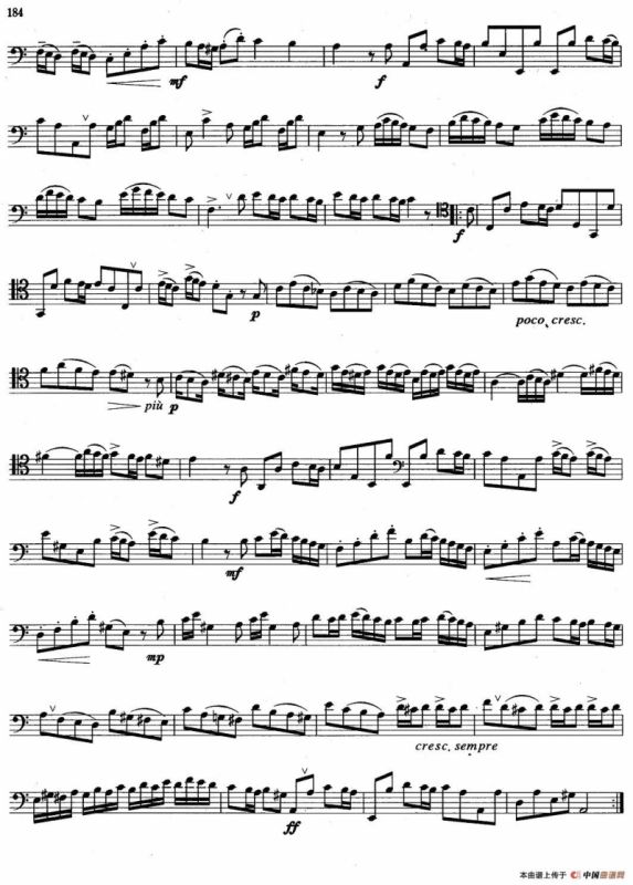 B组乐曲：第三奏鸣曲（长号）