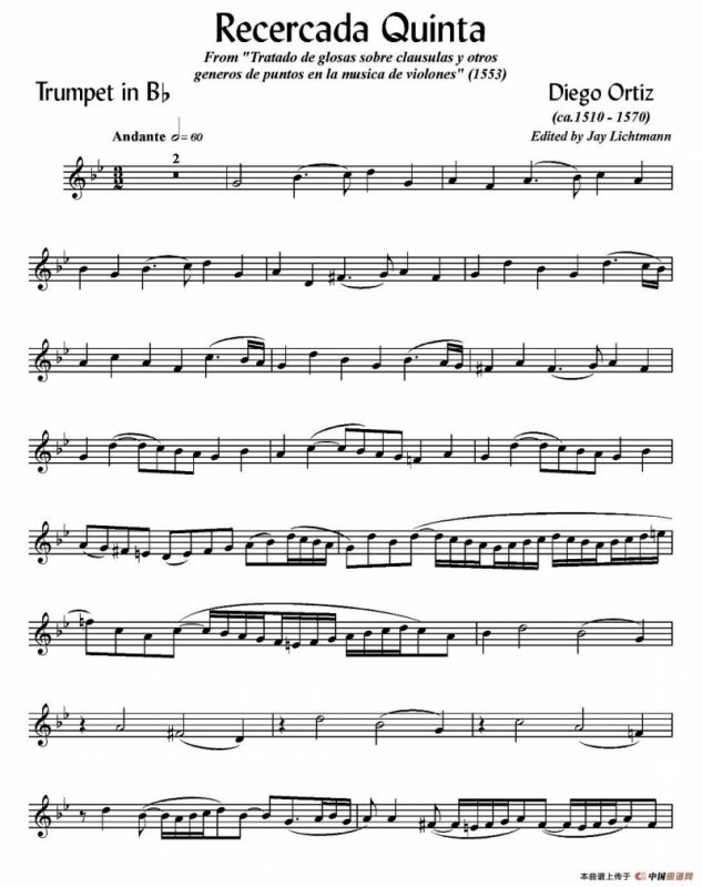 Recercada Quinta （小号谱）