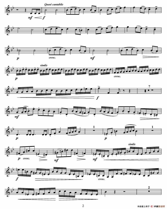 Concert Etude （音乐会练习曲、C调）（小号）