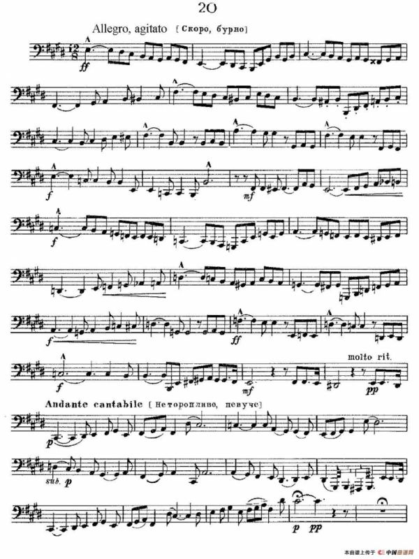 瓦西里耶夫24首大号练习曲集（19—24）