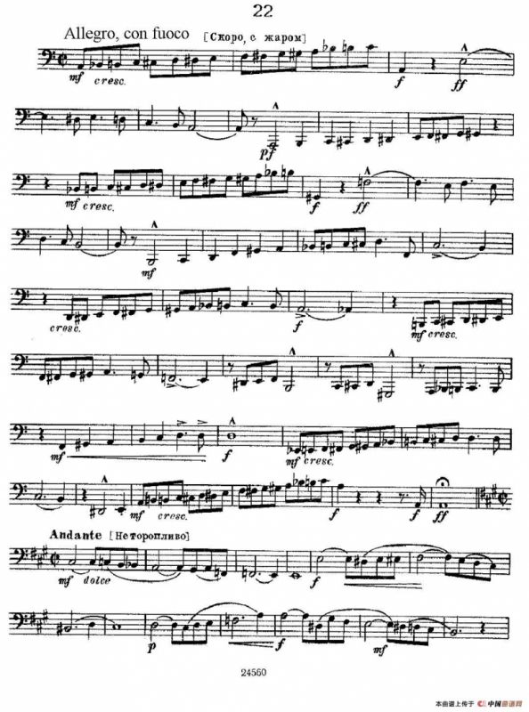 瓦西里耶夫24首大号练习曲集（19—24）