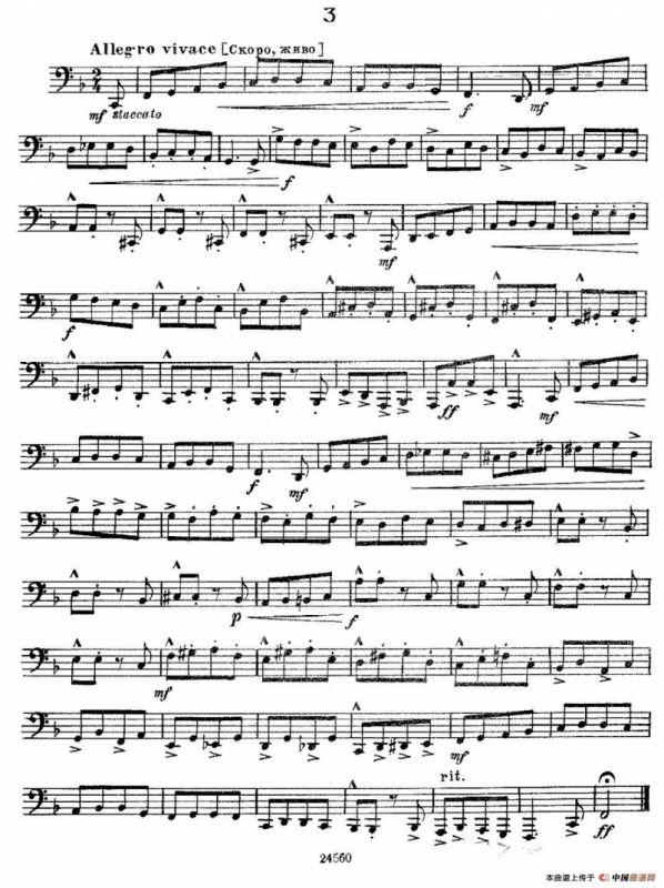 瓦西里耶夫24首大号练习曲集（1—6）