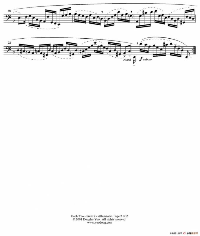 Douglas Yeo - Allemande（阿勒曼德舞曲）（低音长号）