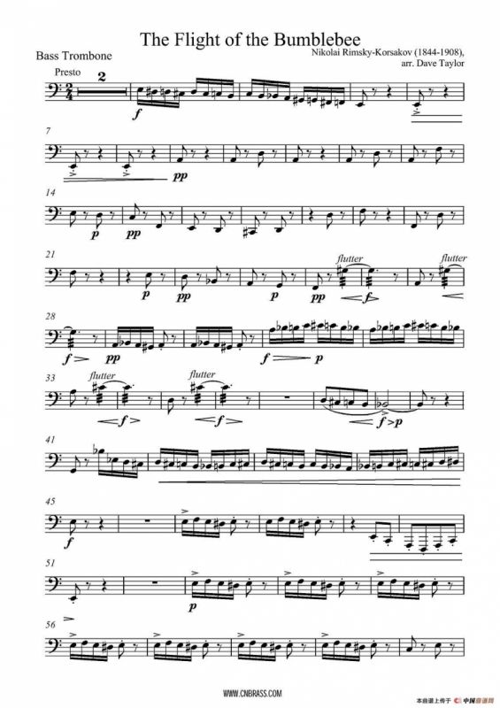 野蜂飞舞（低音长号）