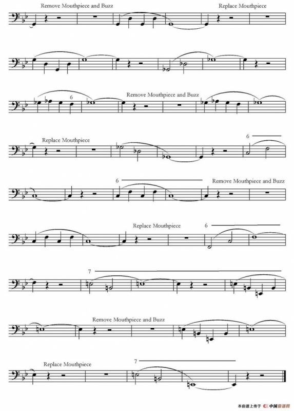 低音长号练习：Basic Routine