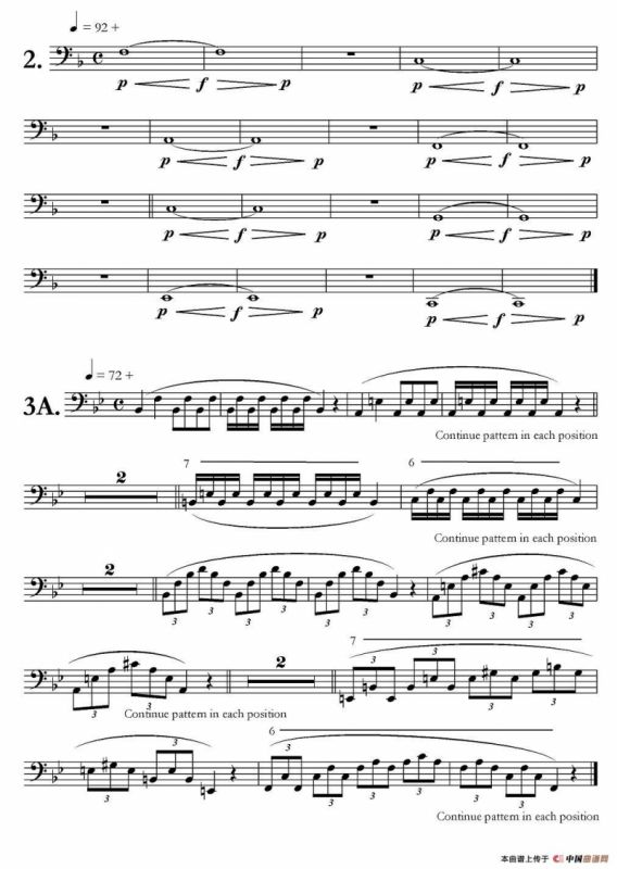 低音长号练习：Basic Routine