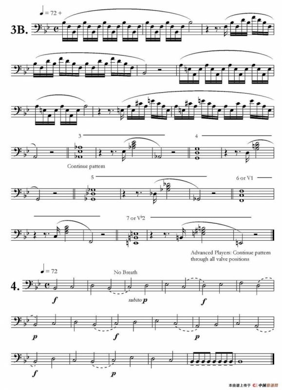 低音长号练习：Basic Routine