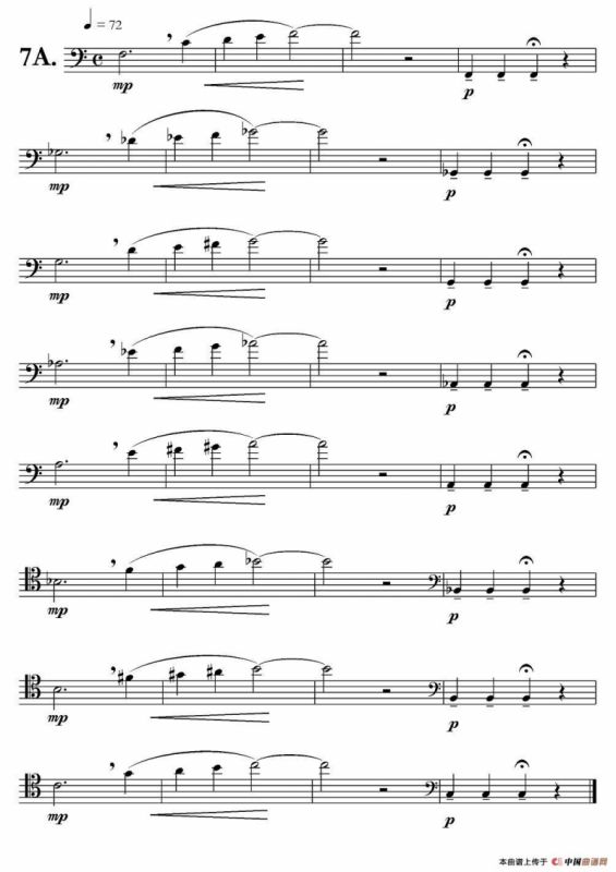 低音长号练习：Basic Routine