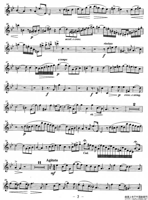 小号考级十级：音乐会乐曲