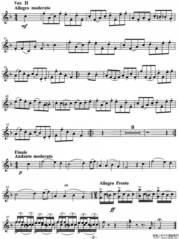 小号考级五级：苏格兰的蓝铃花