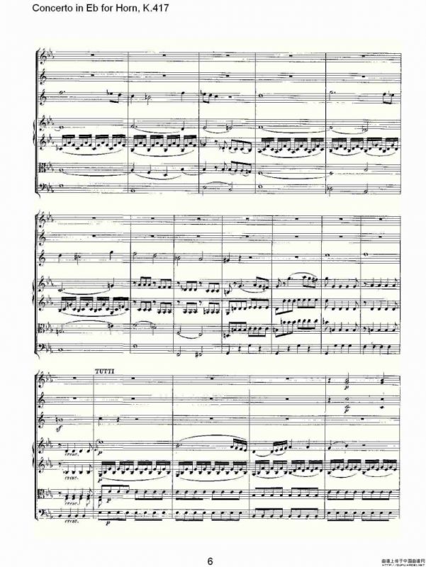 Concerto in Eb for Horn, K.417（Eb调法国号协奏曲, K.417）
