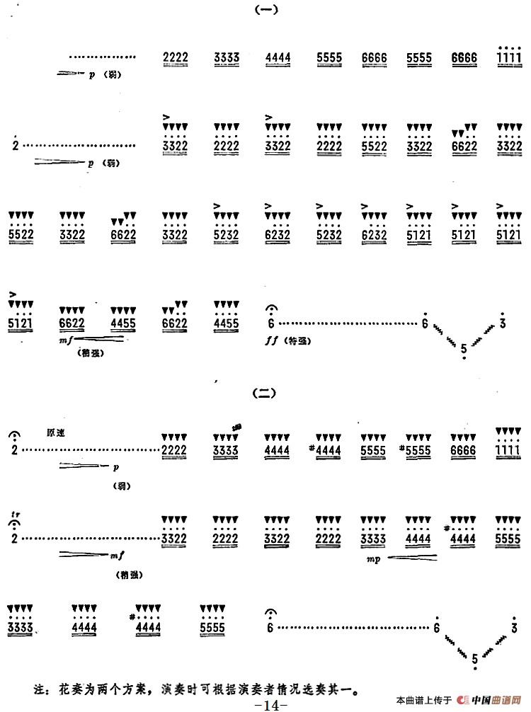 人民的邮递员（笛子独奏+乐队伴奏曲总谱）