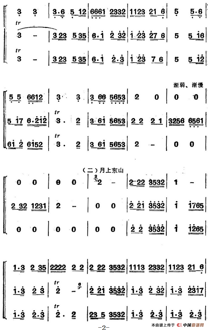 江南丝竹乐曲：春江花月夜（二胡+箫+二胡）