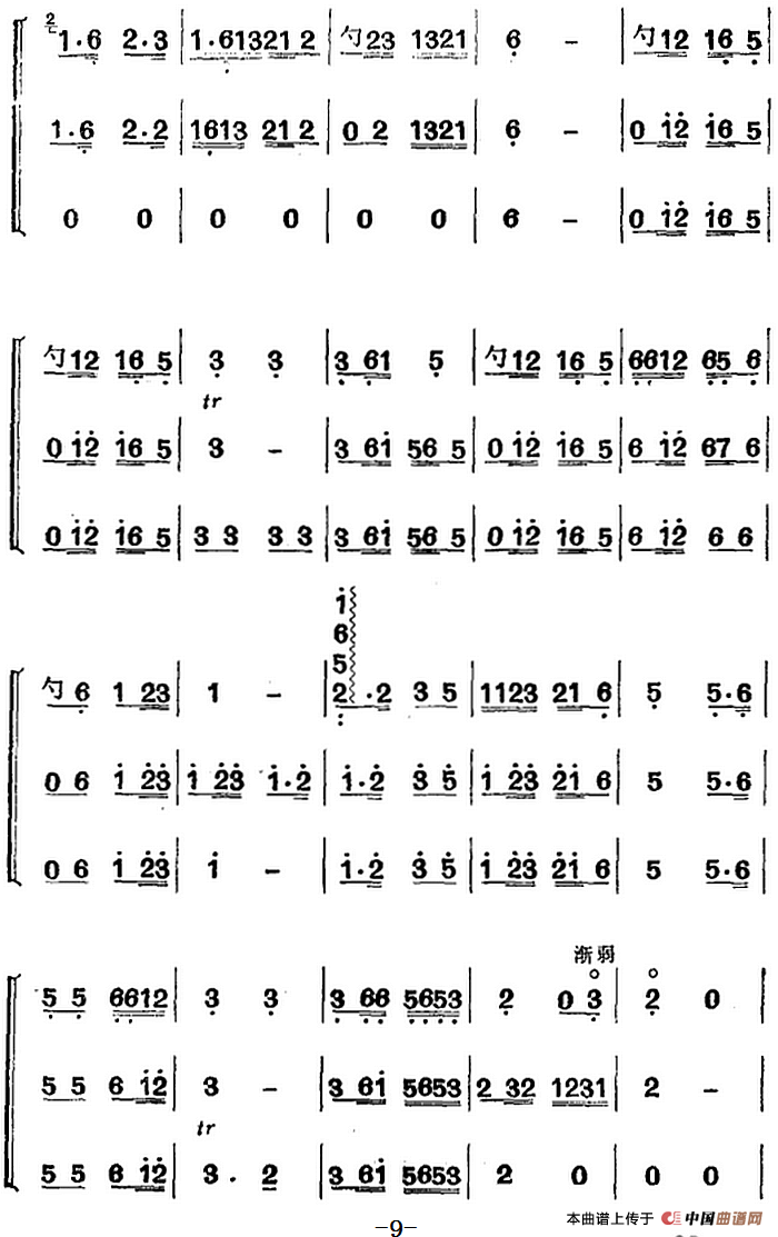 江南丝竹乐曲：春江花月夜（二胡+箫+二胡）