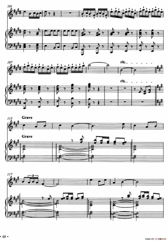 乡愁（竹笛+钢琴伴奏）