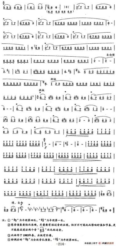 笛箫十级考级曲目：锦城春晓