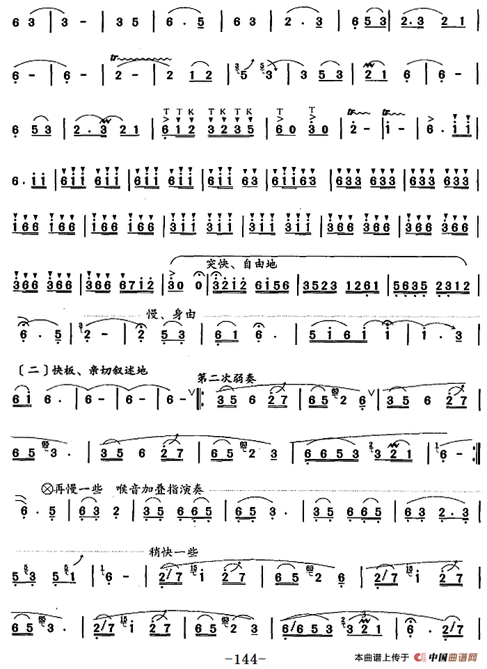 笛箫八级考级曲目：赛马会上