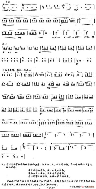 笛箫八级考级曲目：赛马会上