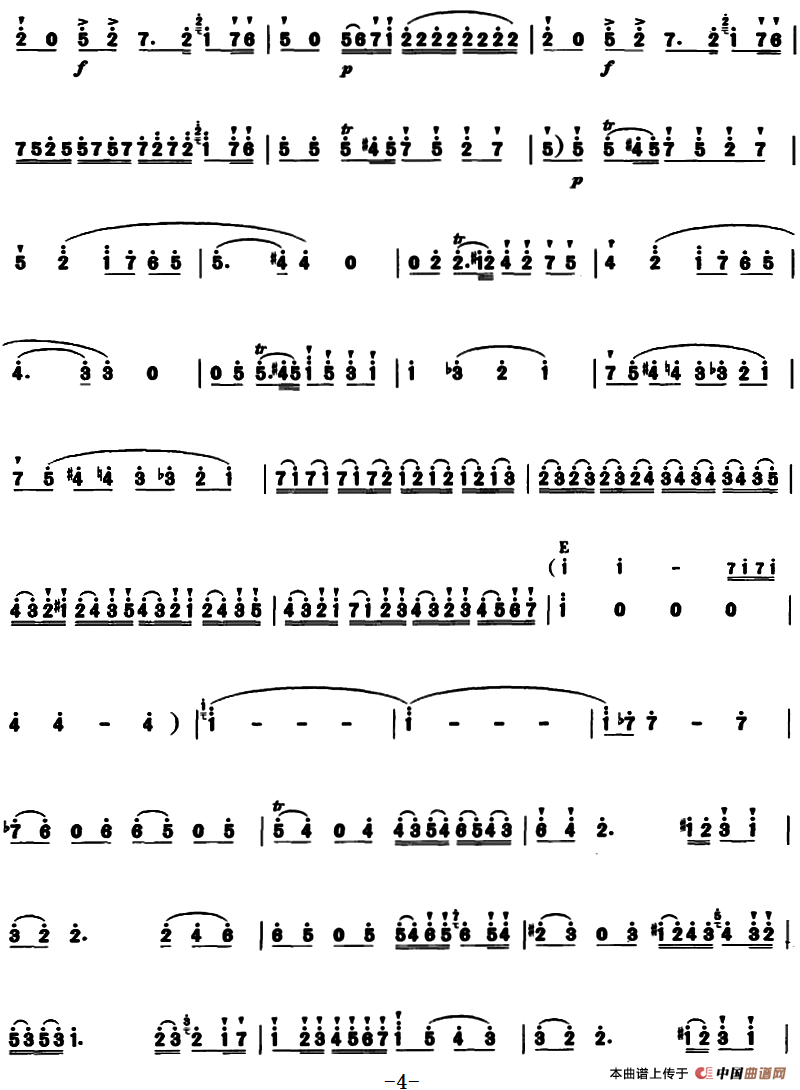 D大调长笛协奏曲第一乐章