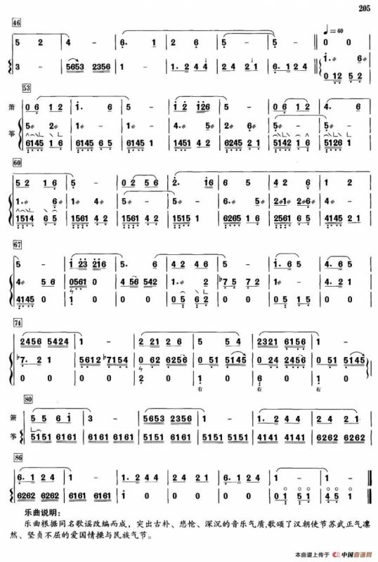 苏武牧羊（箫+筝）