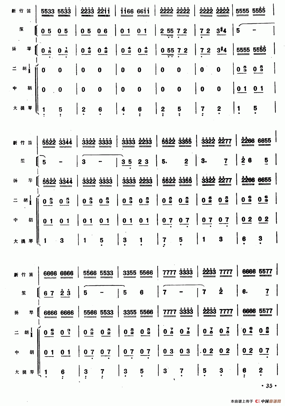 在希望的田野上（新竹笛+乐队伴奏）