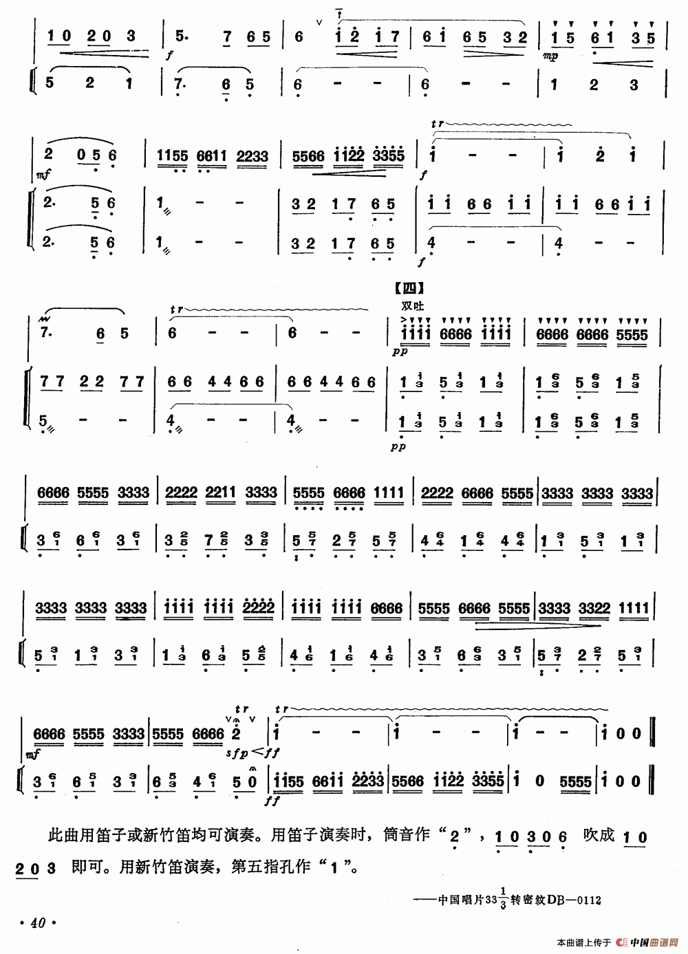 我们的生活充满阳光 （笛子+伴奏）