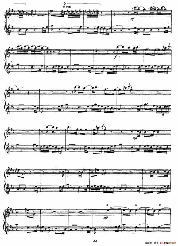 百鸟音（笛子+笙、五线谱）