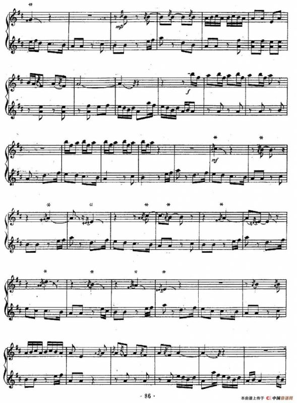 百鸟音（笛子+笙、五线谱）