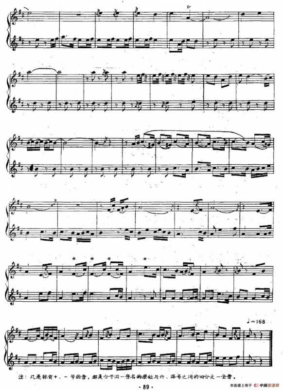 百鸟音（笛子+笙、五线谱）